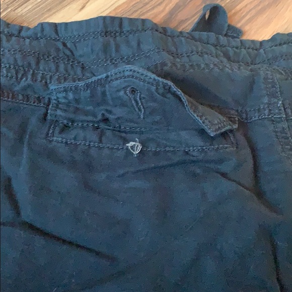 Express - linen Black Capris - Picture 3 of 4